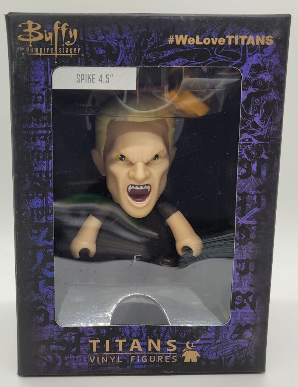 Buffy the Vampire Slayer Titans Vinyl Figures Spike 4.5"-Nerd Block Exclusive
